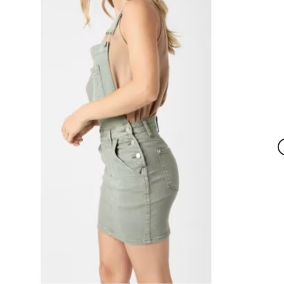 Womens Judy Blue Sage Overall Denim Jumper size large - Picture 6 of 7